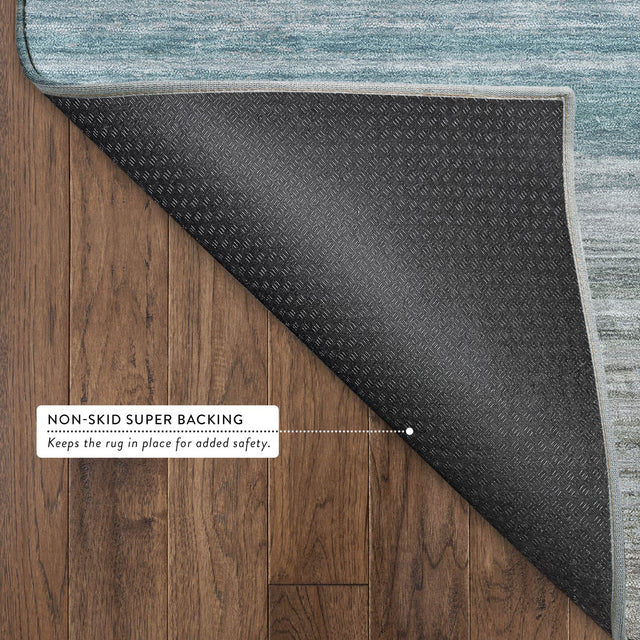 Dalyn Pacifica PA7 Sky Rug backing detail