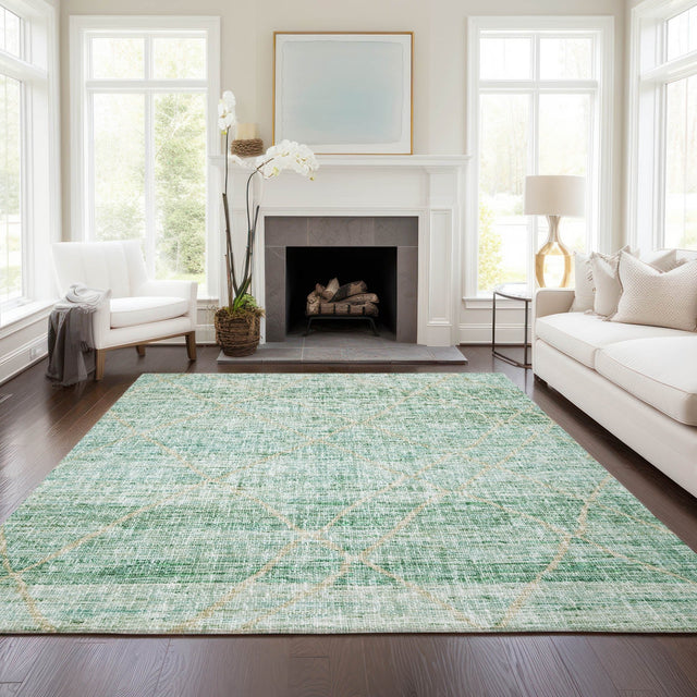 Dalyn Portico PO1 Aloe Rug shown in a room