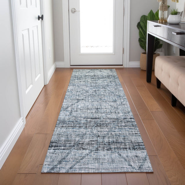 Dalyn Portico PO1 Blue Rug shown in a room