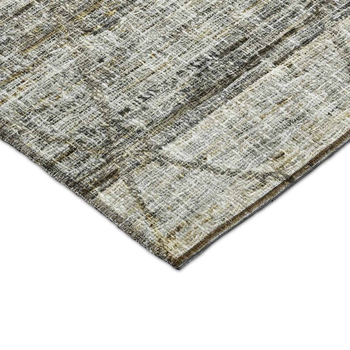 Dalyn Portico PO1 Pewter Rug corner detail