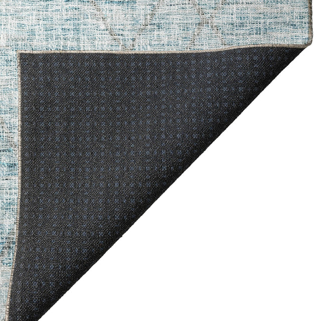 Dalyn Portico PO1 Teal Rug backing detail