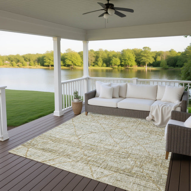 Dalyn Portico PO1 Wheat Rug outdoor lifestyle image