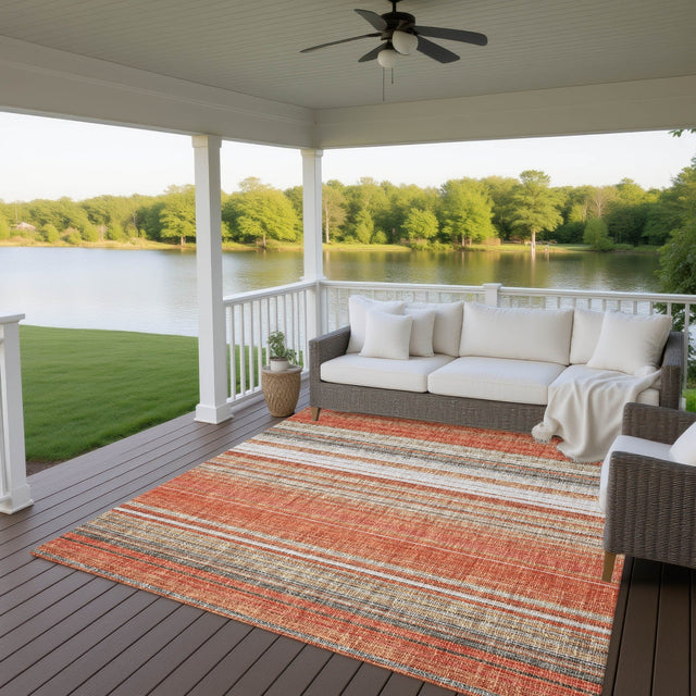 Dalyn Portico PO2 Coral Rug outdoor lifestyle image