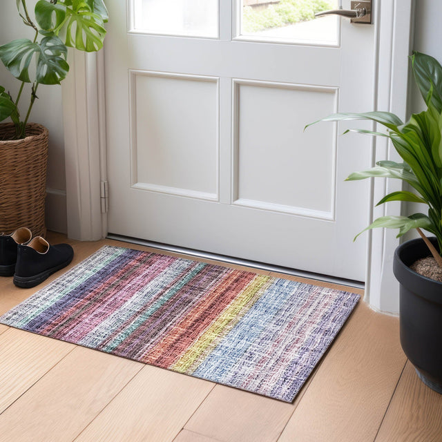 Dalyn Portico PO2 Lavender Rug shown in a room