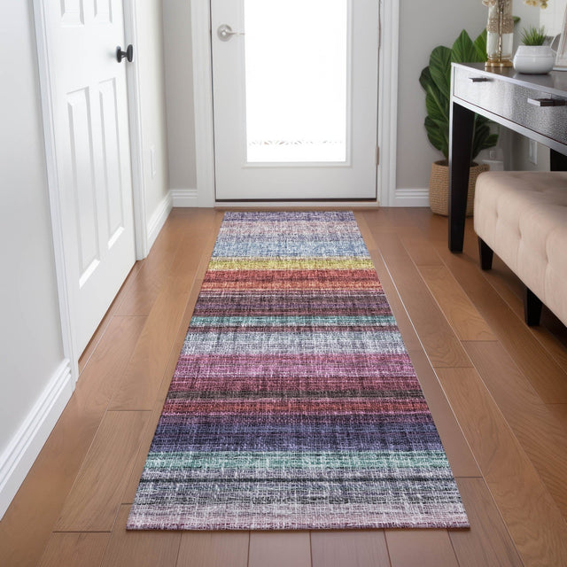 Dalyn Portico PO2 Lavender Rug shown in a room
