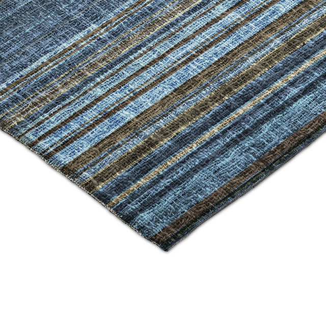 Dalyn Portico PO2 Navy Rug corner detail