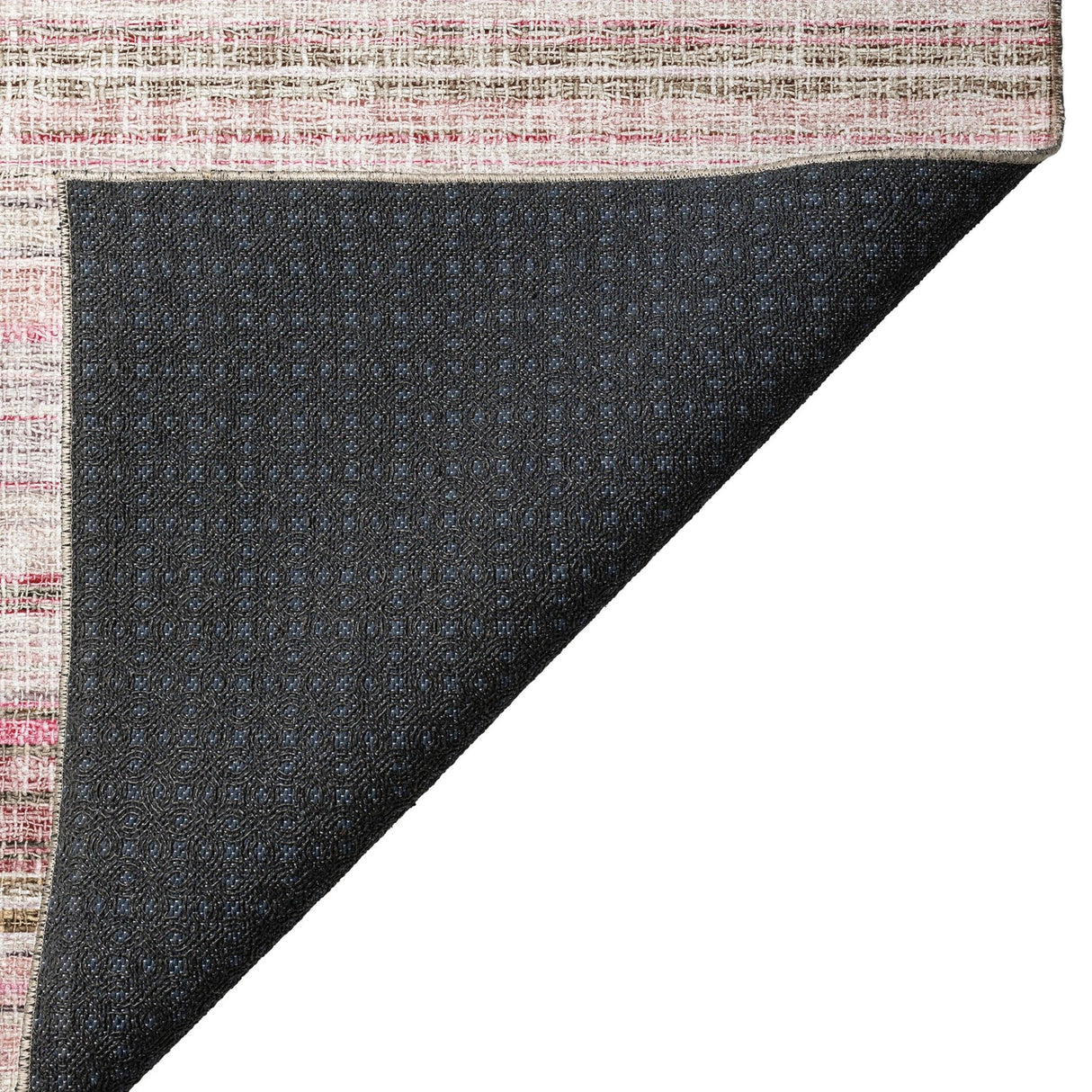 Dalyn Portico PO2 Pink Rug backing detail