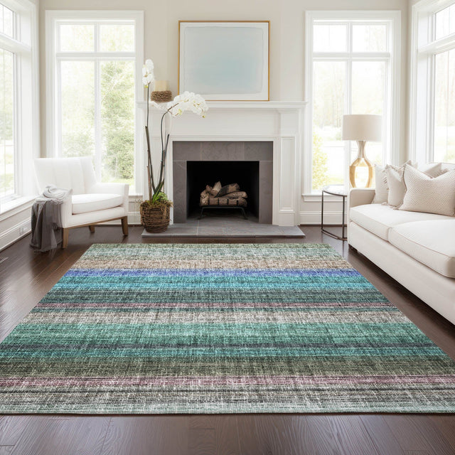 Dalyn Portico PO2 Sage Rug shown in a room