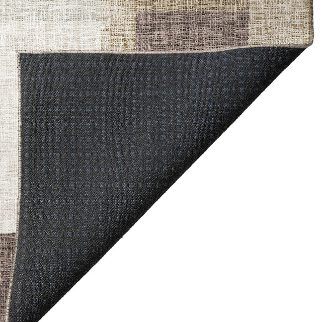 Dalyn Portico PO3 Brown Rug backing detail