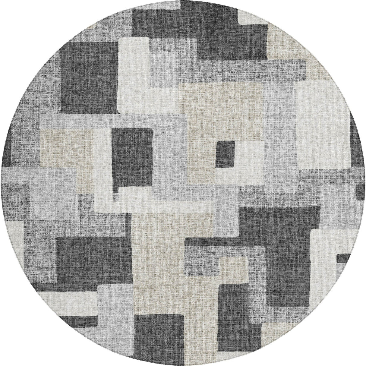 Dalyn Portico PO3 Gray Rug rectangular rug
