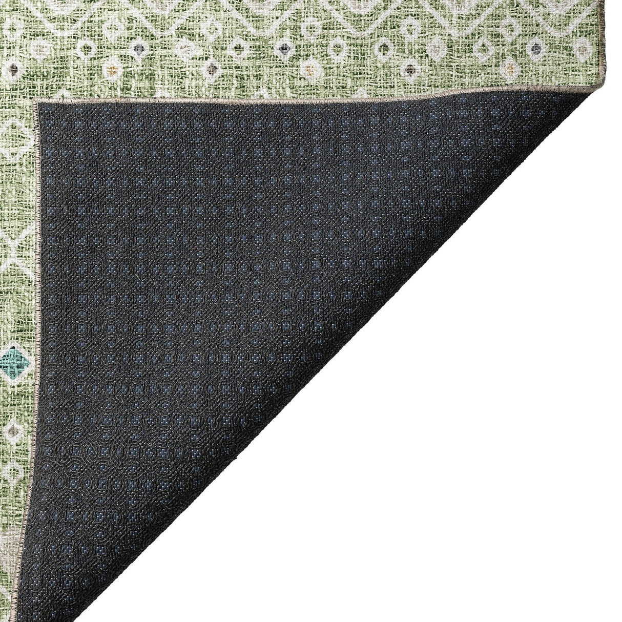 Dalyn Portico PO4 Aloe Rug backing detail