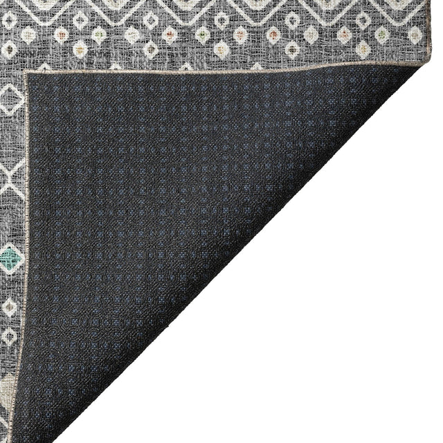 Dalyn Portico PO4 Gray Rug backing detail