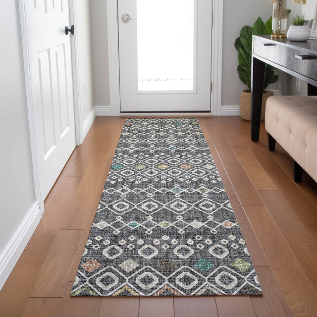 Dalyn Portico PO4 Gray Rug shown in a room