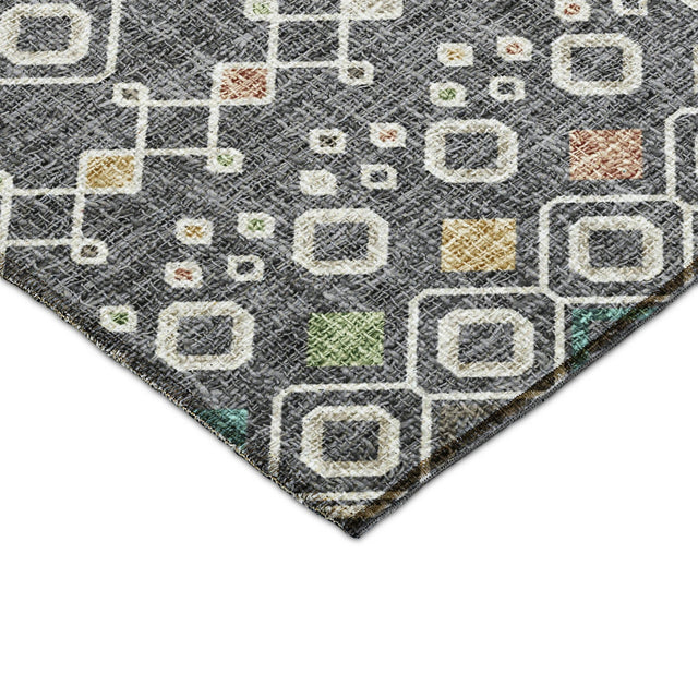 Dalyn Portico PO4 Gray Rug corner detail
