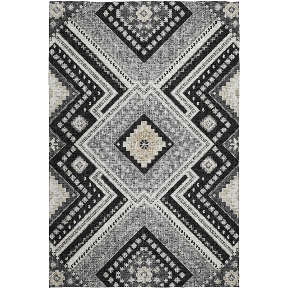 Dalyn Portico PO5 Black Rug main image