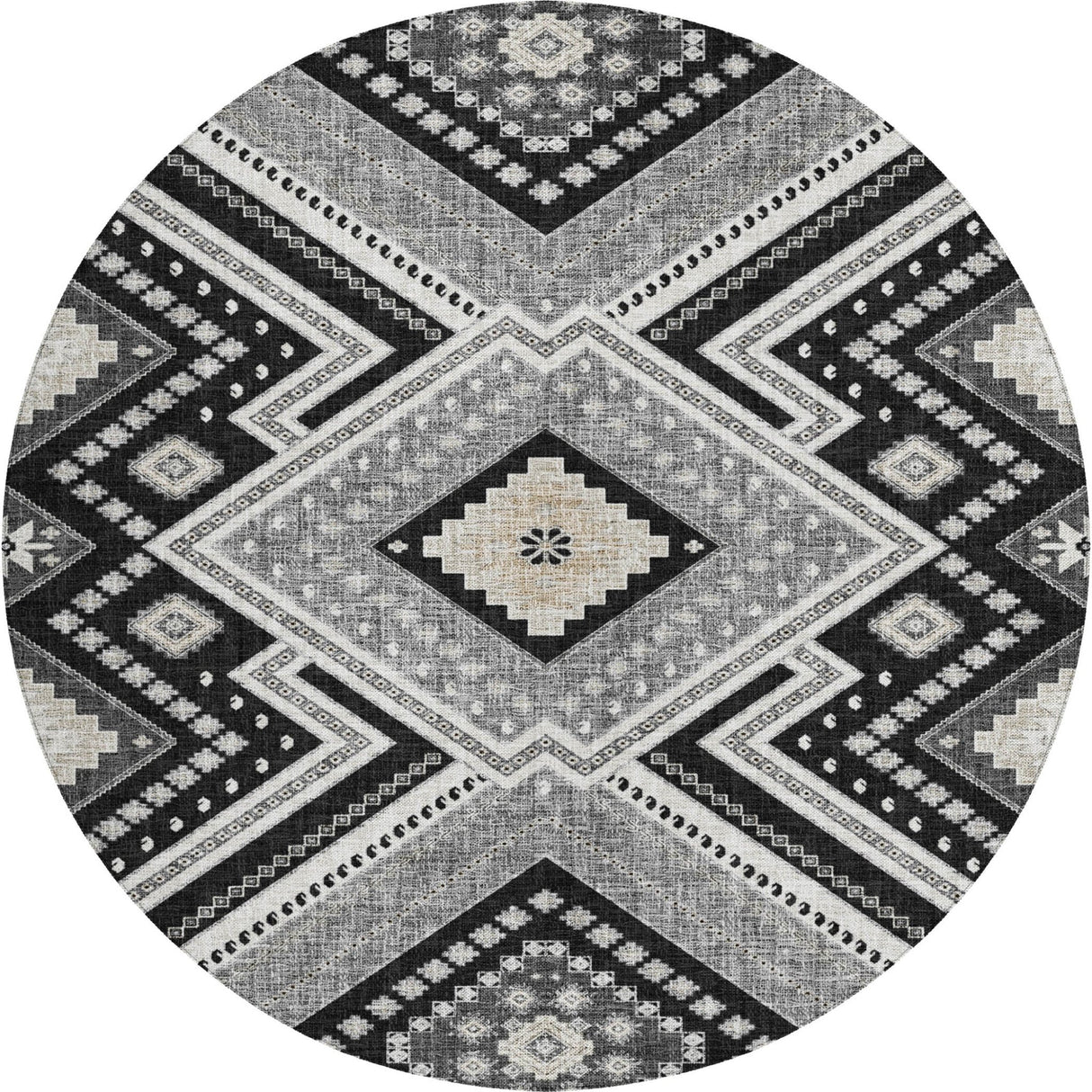 Dalyn Portico PO5 Black Rug rectangular rug