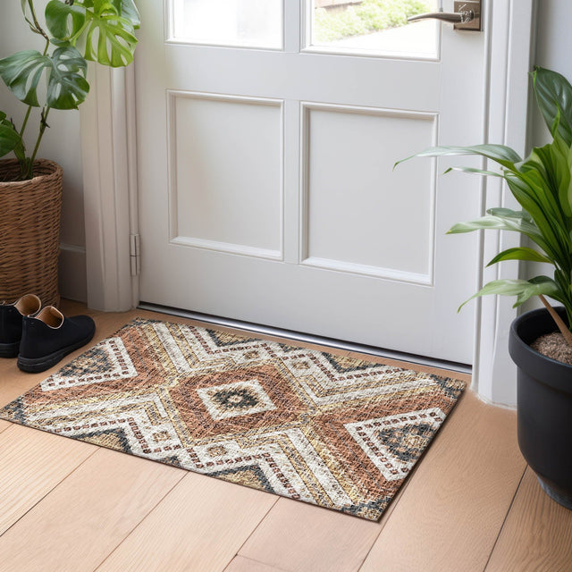 Dalyn Portico PO5 Copper Rug shown in a room
