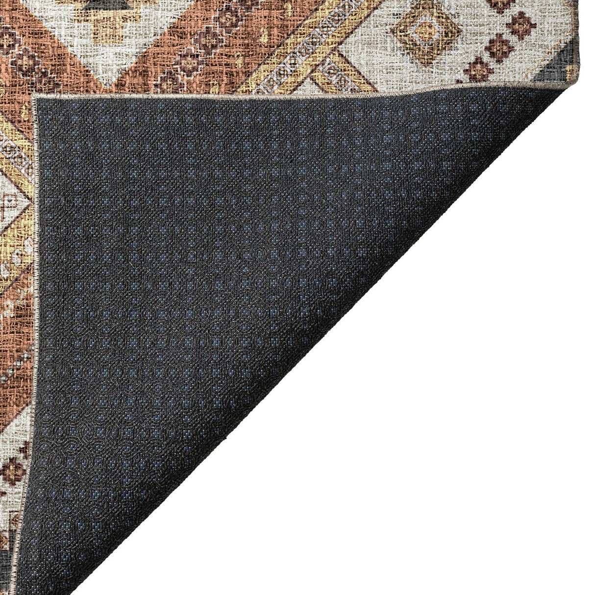 Dalyn Portico PO5 Copper Rug backing detail