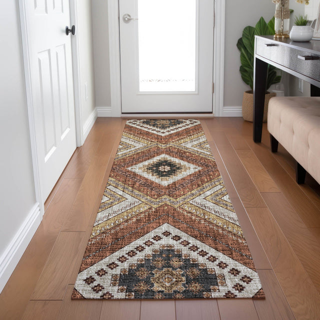 Dalyn Portico PO5 Copper Rug shown in a room