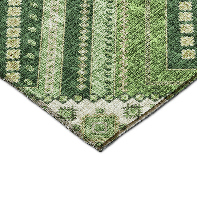 Dalyn Portico PO5 Green Rug corner detail