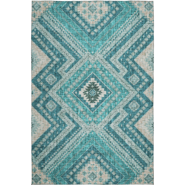 Dalyn Portico PO5 Teal Rug main image