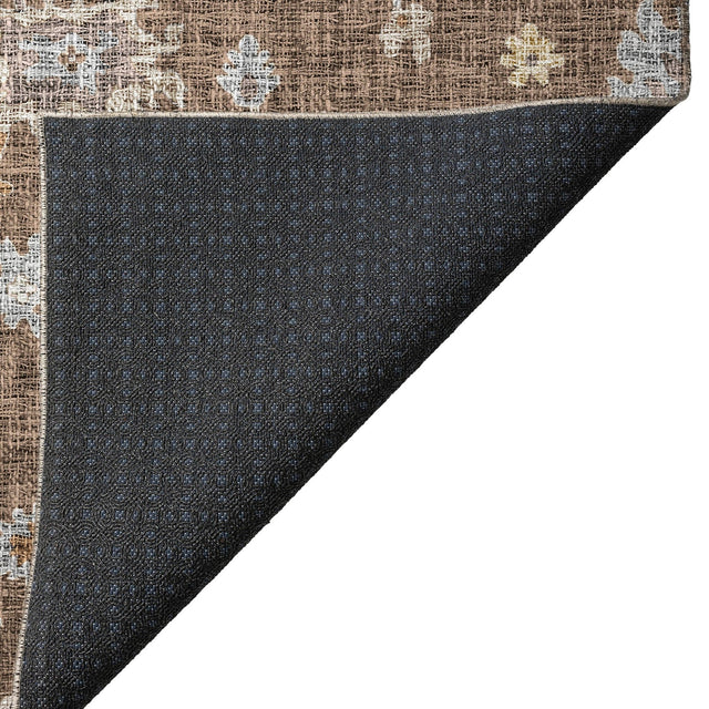 Dalyn Portico PO6 Chocolate Rug backing detail