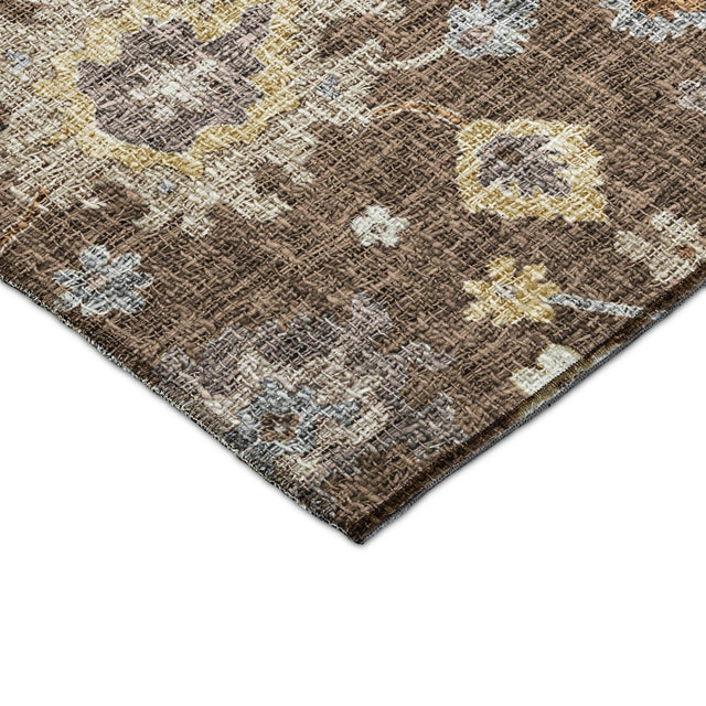 Dalyn Portico PO6 Chocolate Rug corner detail