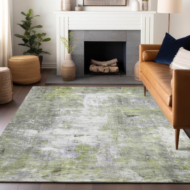 Dalyn Ravenna RN1 Aloe Rug shown in a room