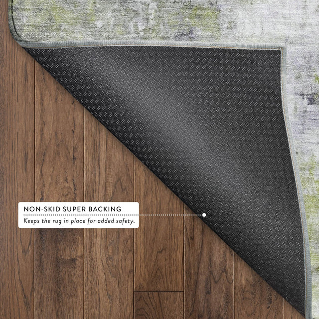 Dalyn Ravenna RN1 Aloe Rug backing detail