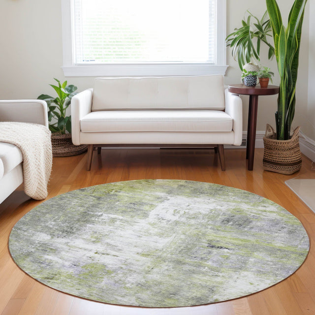 Dalyn Ravenna RN1 Aloe Rug shown in a room