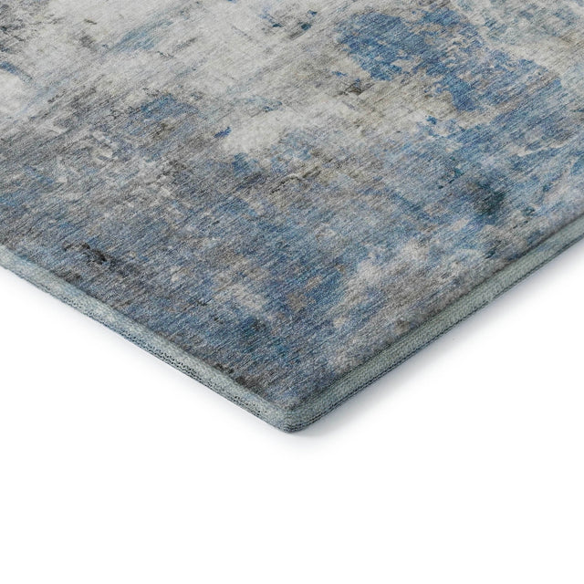 Dalyn Ravenna RN1 Blue Rug corner detail
