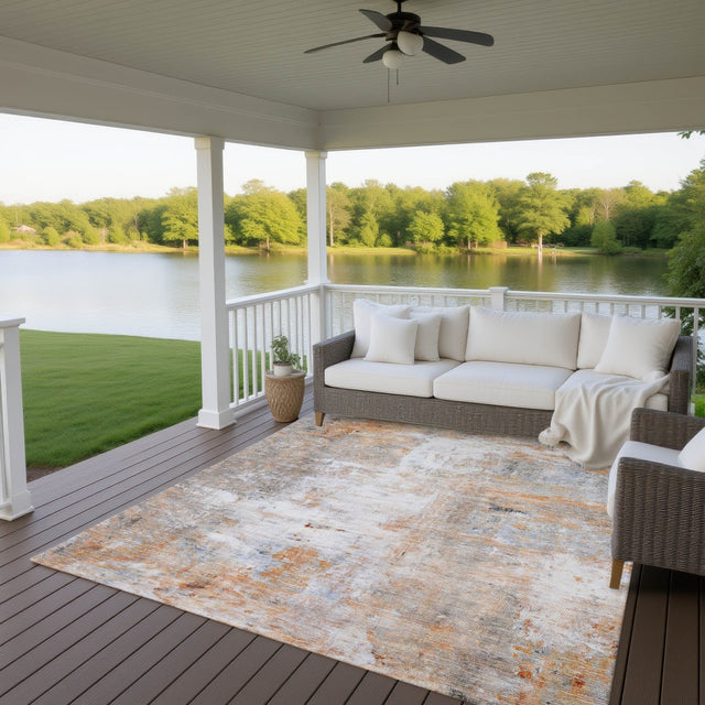 Dalyn Ravenna RN1 Copper Rug outdoor lifestyle image