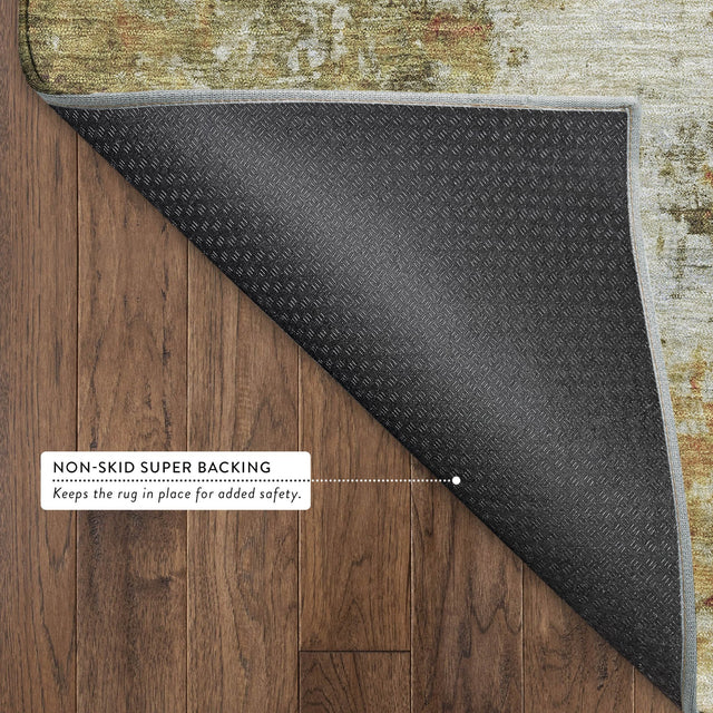 Dalyn Ravenna RN1 Olive Rug backing detail