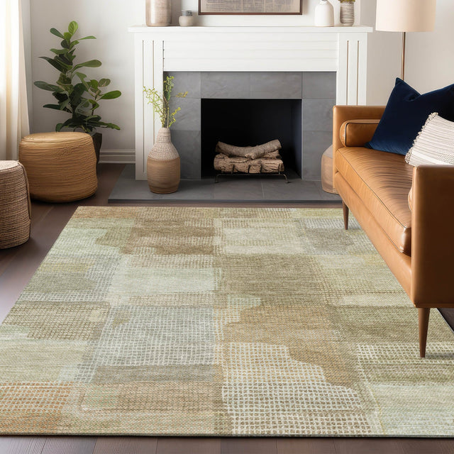 Dalyn Ravenna RN10 Beige Rug shown in a room
