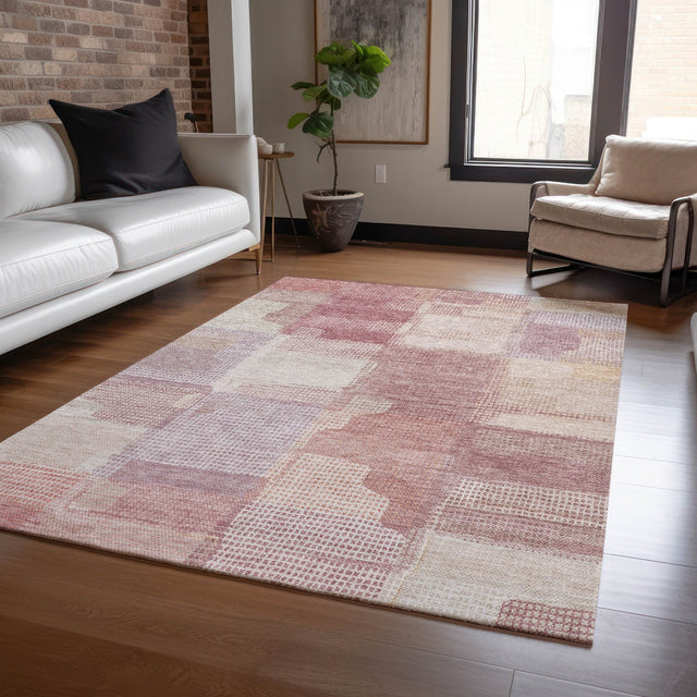 Dalyn Ravenna RN10 Blush Rug shown in a room