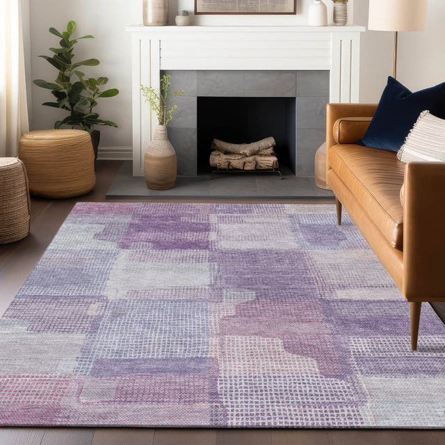 Dalyn Ravenna RN10 Lavender Rug shown in a room