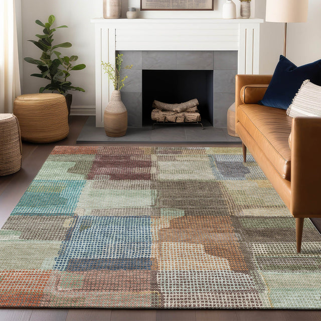 Dalyn Ravenna RN10 Putty Rug shown in a room