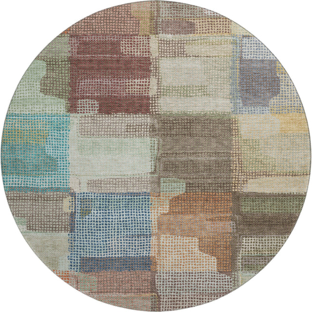 Dalyn Ravenna RN10 Putty Rug round rug