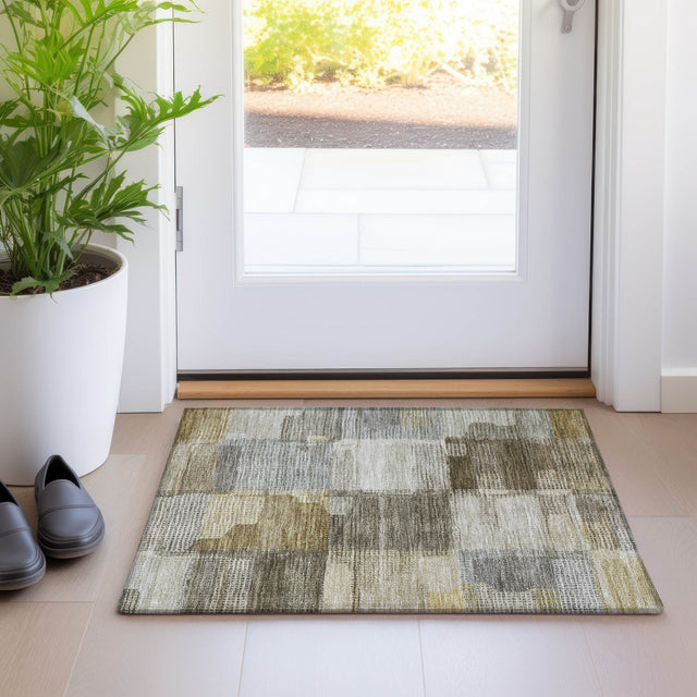 Dalyn Ravenna RN10 Taupe Rug shown in a room