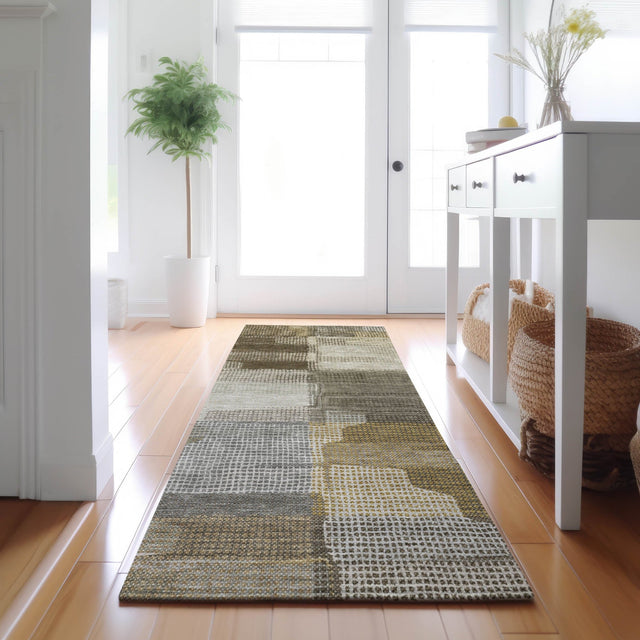 Dalyn Ravenna RN10 Taupe Rug shown in a room