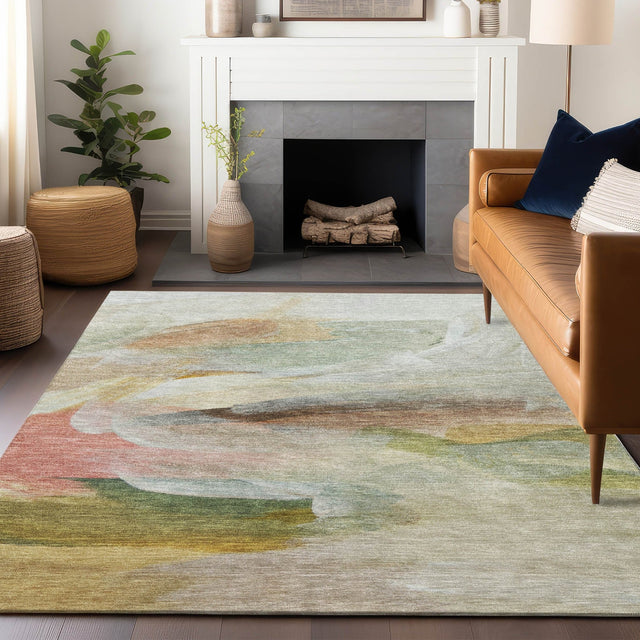 Dalyn Ravenna RN11 Linen Rug shown in a room