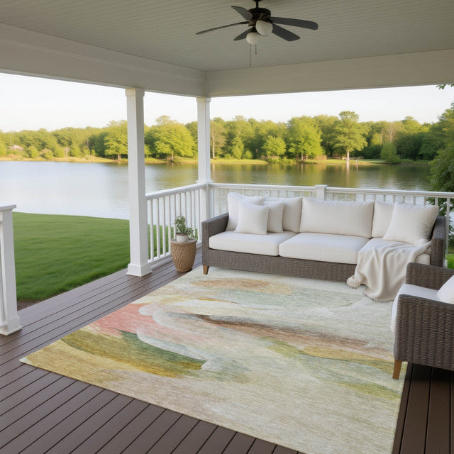Dalyn Ravenna RN11 Linen Rug outdoor lifestyle image