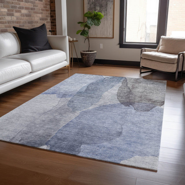 Dalyn Ravenna RN12 Blue Rug shown in a room