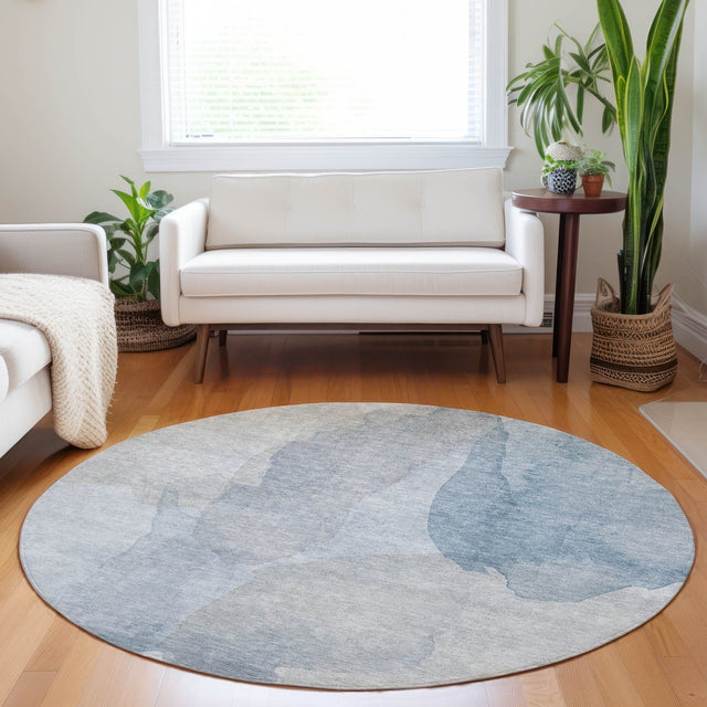 Dalyn Ravenna RN12 Sky Rug shown in a room