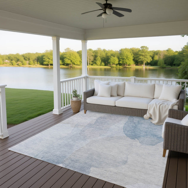 Dalyn Ravenna RN12 Sky Rug outdoor lifestyle image