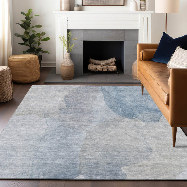 Dalyn Ravenna RN12 Sky Rug shown in a room