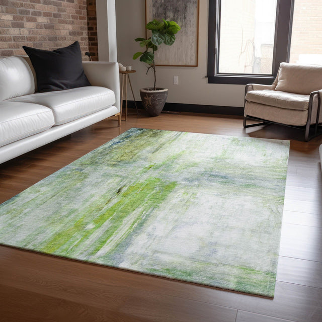 Dalyn Ravenna RN2 Aloe Rug shown in a room