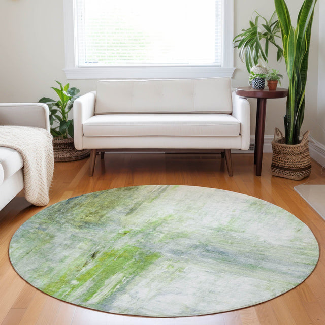 Dalyn Ravenna RN2 Aloe Rug shown in a room