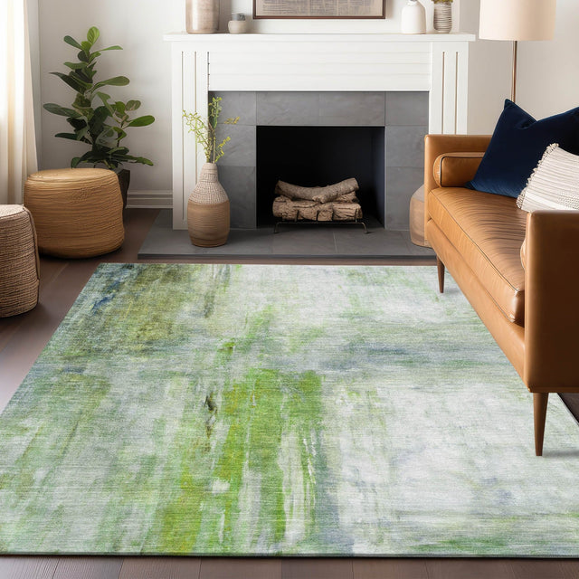Dalyn Ravenna RN2 Aloe Rug shown in a room