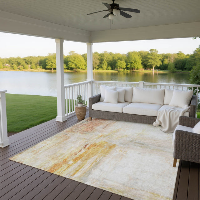 Dalyn Ravenna RN2 Paprika Rug outdoor lifestyle image
